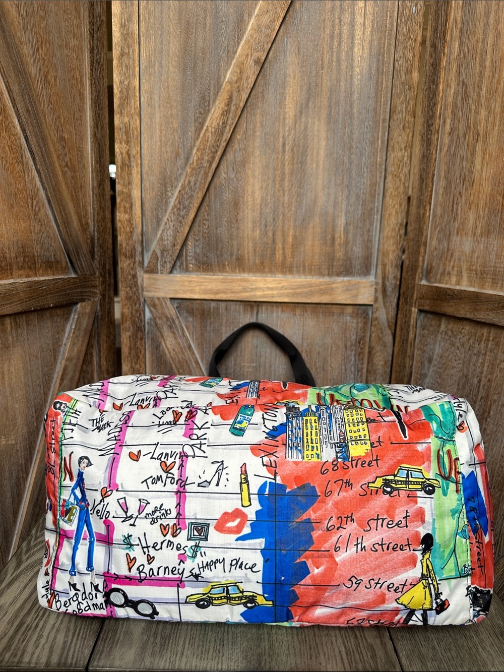 Brighton New York Jetsetter Weekender Travel Duffle Tote Bag - Picture 6 of 16